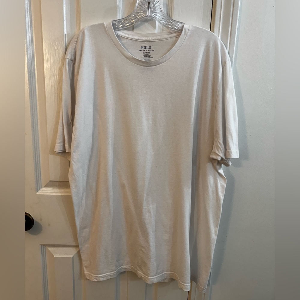 Polo T-shirt Big and Tall White XL